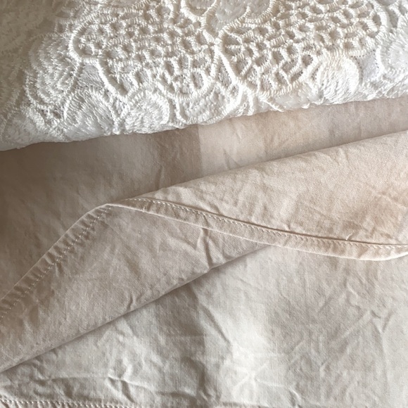 Rosaé Paris White Cotton Embroidered Blouse Size 36 - Picture 3 of 7